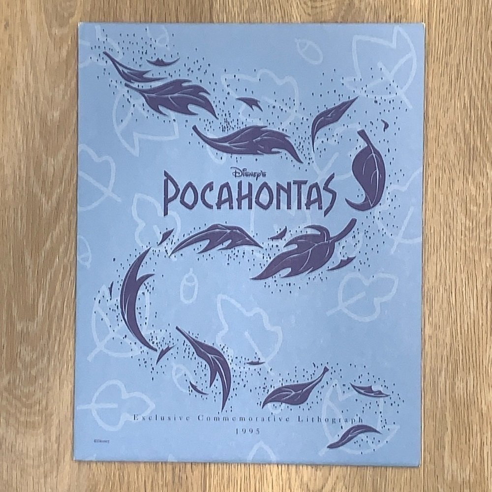 NiP Disney Pocahontas 1995 Exclusive Commemorative Lithograph 11x14 - Picture 7 of 8